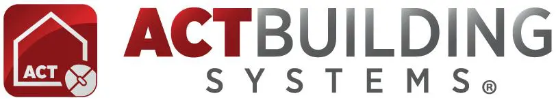 Act Building Systems logo and illustration